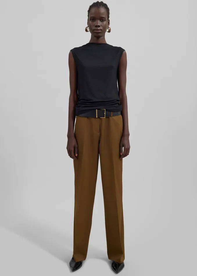 Women Darrell Trousers 8211 Brown The Frankie Shop Bottoms