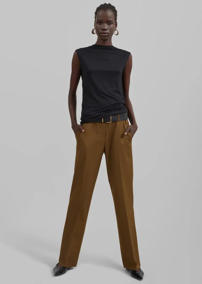 Women Darrell Trousers 8211 Brown The Frankie Shop Bottoms