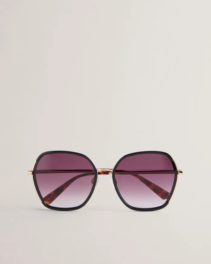 Women DELLILO 8211 Large Square Frame Sunglasses Black Ted Baker Sunglasses Women DELLILO 8211 Large Square Frame Sunglasses Black Ted Baker Sunglasses