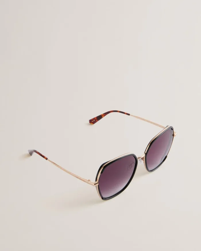 Women DELLILO 8211 Large Square Frame Sunglasses Black Ted Baker Sunglasses Women DELLILO 8211 Large Square Frame Sunglasses Black Ted Baker Sunglasses
