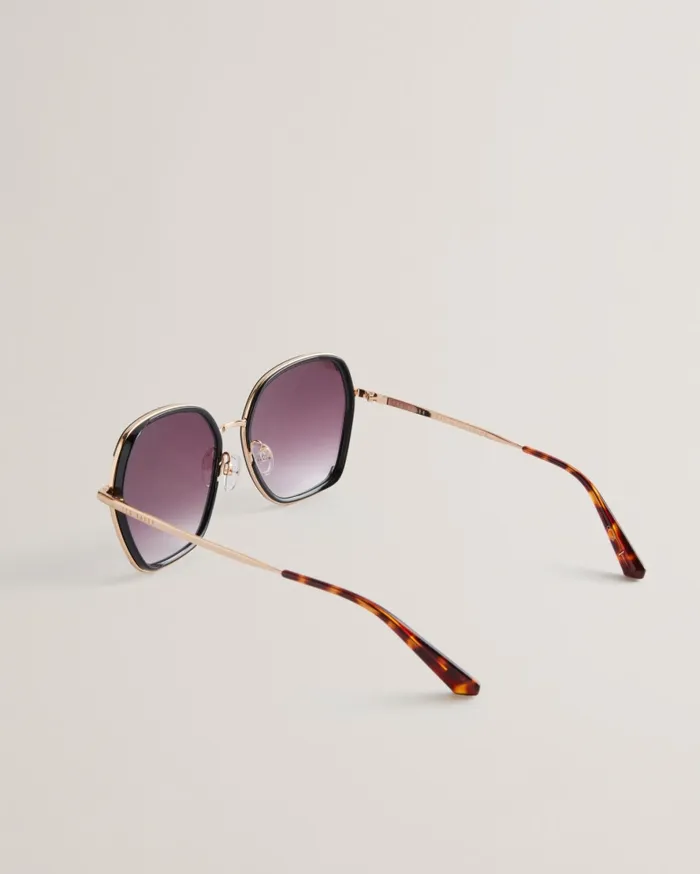 Women DELLILO 8211 Large Square Frame Sunglasses Black Ted Baker Sunglasses Women DELLILO 8211 Large Square Frame Sunglasses Black Ted Baker Sunglasses