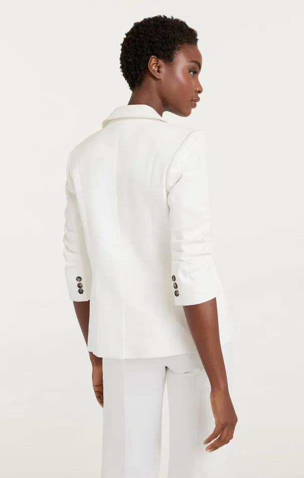 Women Denim Cinq Sept Denim Khloe Blazer White