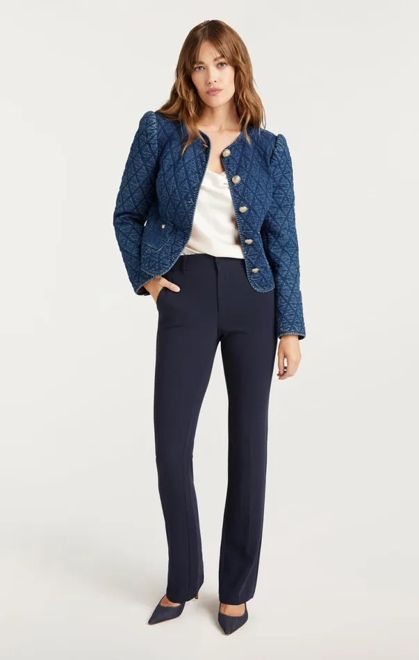 Women Denim Cinq Sept Gretchen Jacket Medium Wash