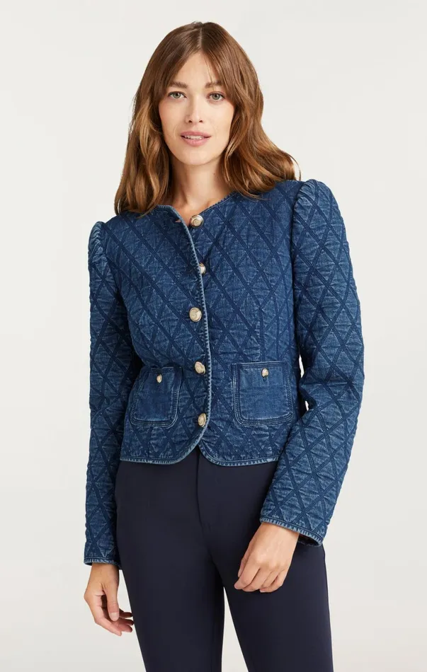Women Denim Cinq Sept Gretchen Jacket Medium Wash