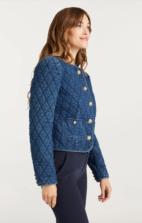 Women Denim Cinq Sept Gretchen Jacket Medium Wash