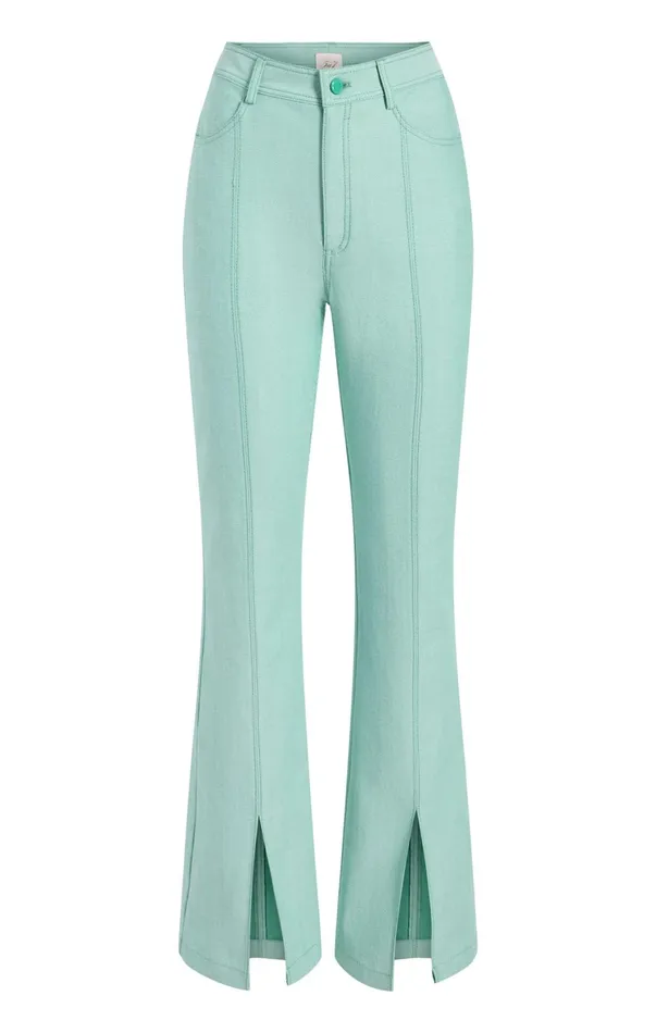 Women Denim Cinq Sept Shanis Pant Light Marine Green