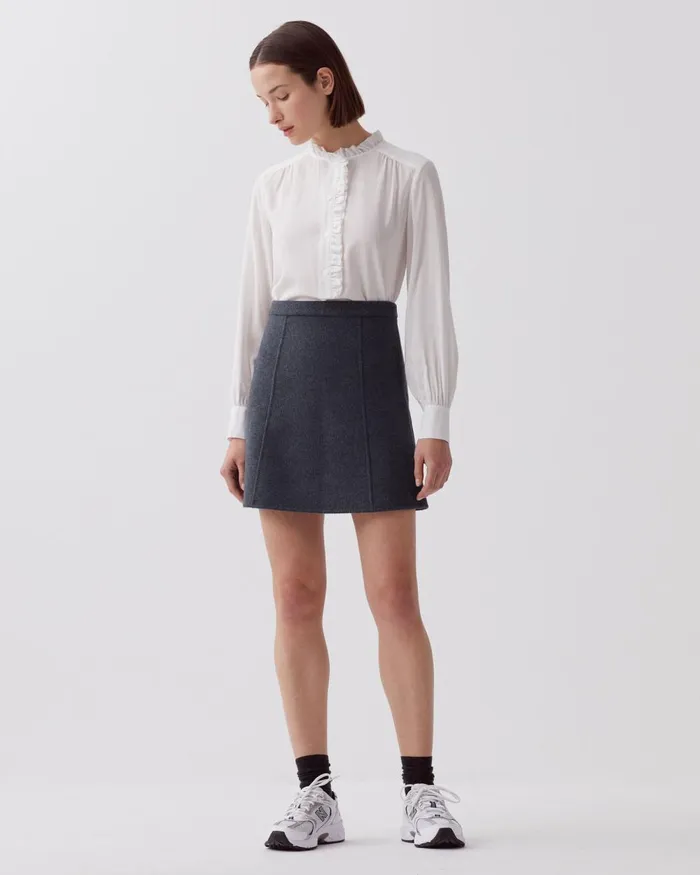 Women DoubleSided Mini Skirt Blue Nights Comptoir Des Cotonniers Matching Sets