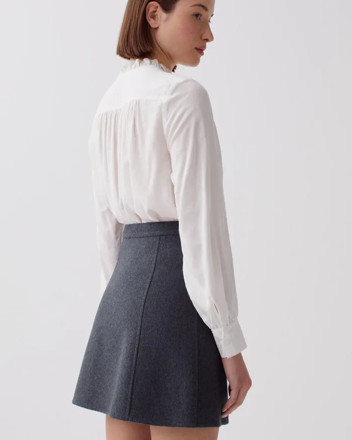 Women DoubleSided Mini Skirt Blue Nights Comptoir Des Cotonniers Matching Sets