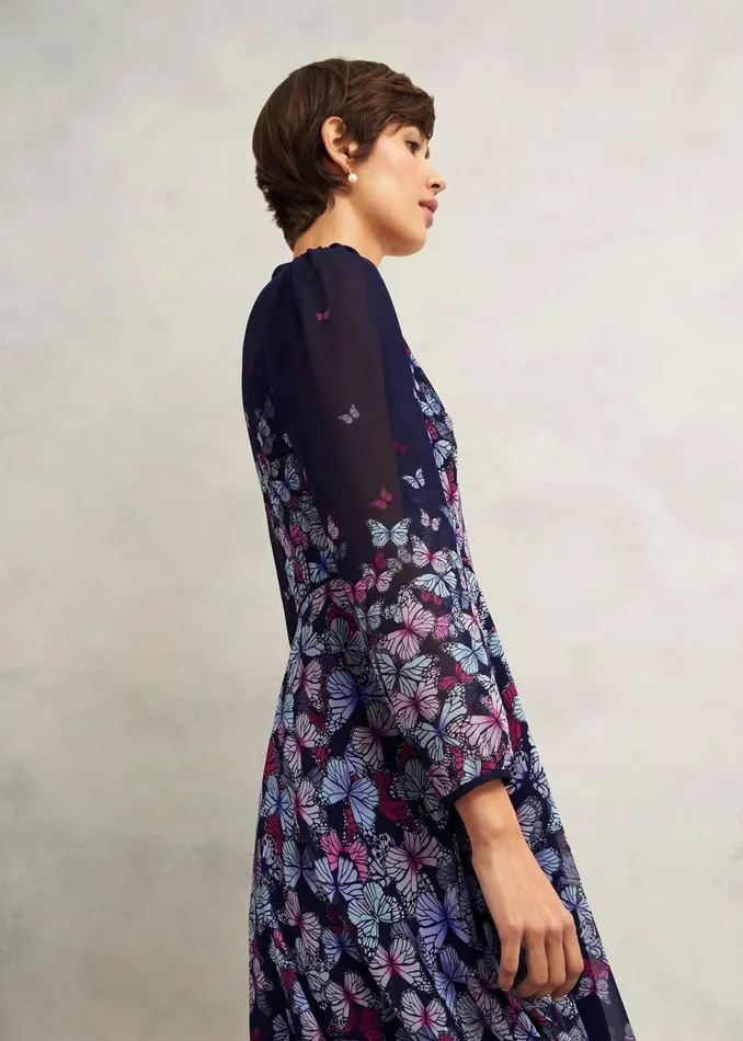 Women Dresses and Jumpsuits Hobbs Aurora Dress Midnight Multi