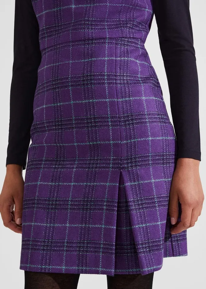 Women Dresses and Jumpsuits Hobbs Avery Wool Dress Purple Multi