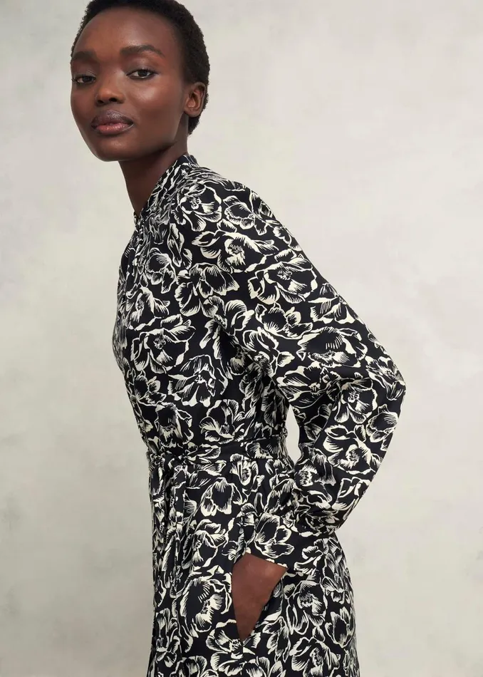 Women Dresses and Jumpsuits Hobbs Cynthia Dress Black Cream