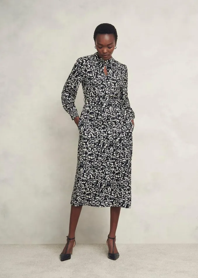 Women Dresses and Jumpsuits Hobbs Cynthia Dress Black Cream
