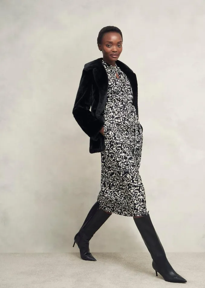 Women Dresses and Jumpsuits Hobbs Cynthia Dress Black Cream