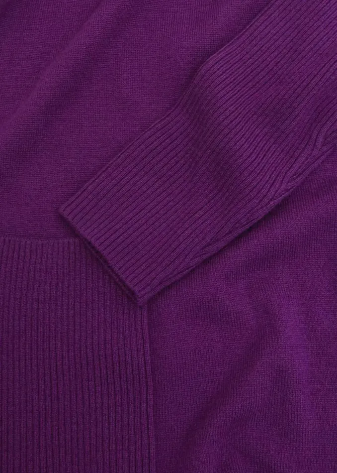 Women Dresses and Jumpsuits Hobbs Devora Knitted Dress With Cashmere Vibrant Purple