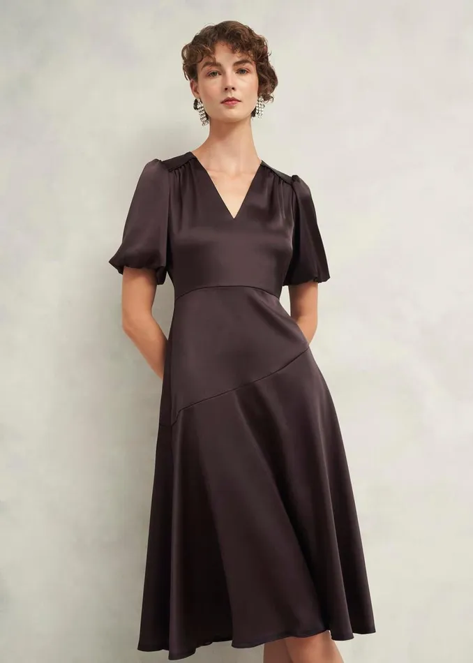 Women Dresses and Jumpsuits Hobbs Eastbury Dress Deep Brown