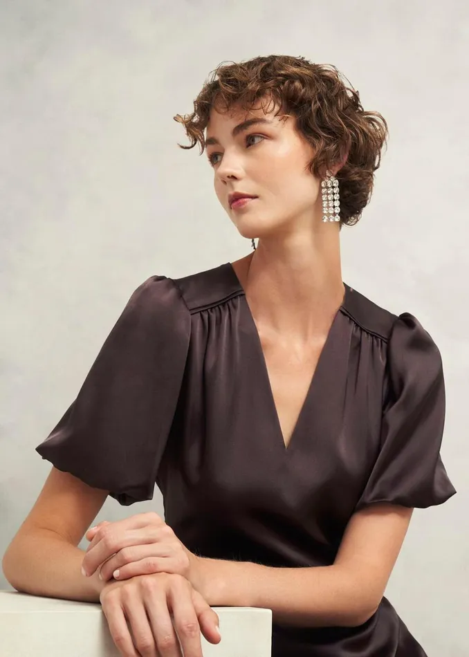 Women Dresses and Jumpsuits Hobbs Eastbury Dress Deep Brown