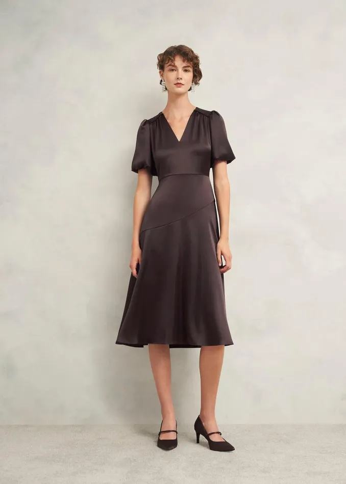 Women Dresses and Jumpsuits Hobbs Eastbury Dress Deep Brown