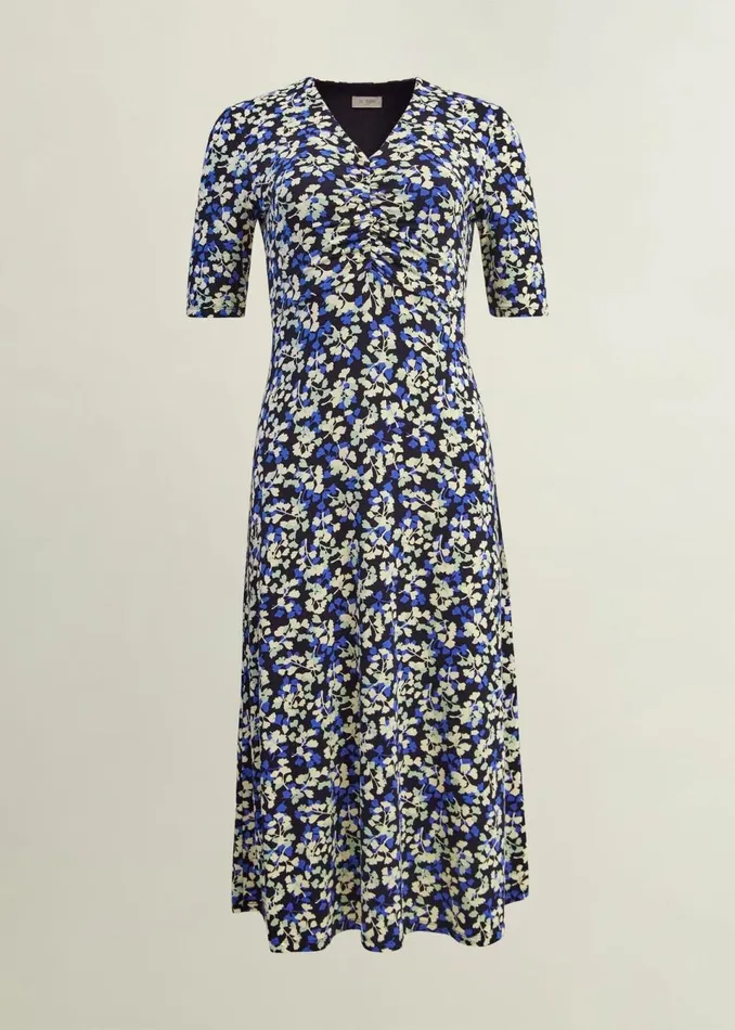 Women Dresses and Jumpsuits Hobbs Frankie Jersey Dress Navy Multi