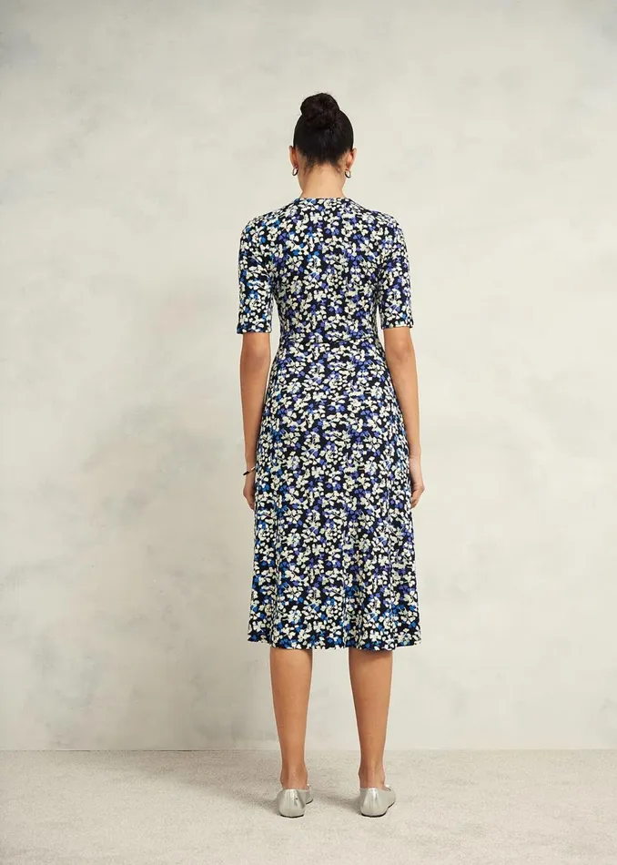 Women Dresses and Jumpsuits Hobbs Frankie Jersey Dress Navy Multi