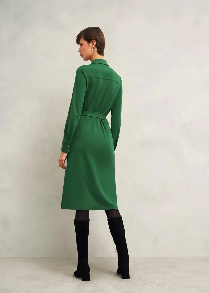 Women Dresses and Jumpsuits Hobbs Julia Ponte Dress Green