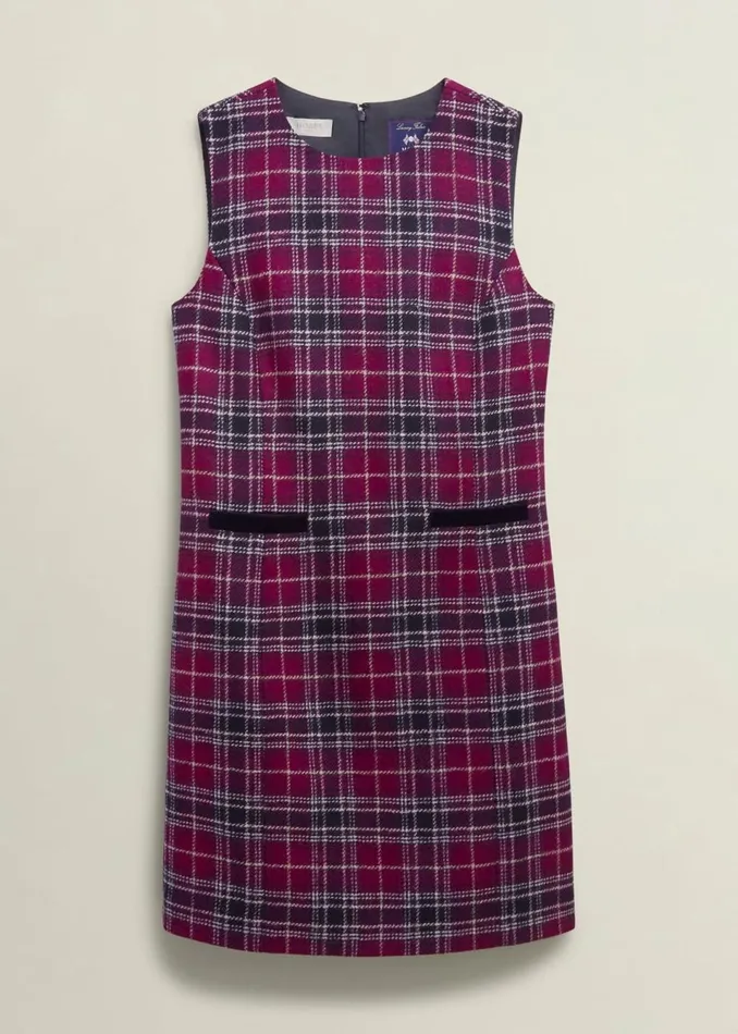 Women Dresses and Jumpsuits Hobbs Margot Wool Dress Pink Multi