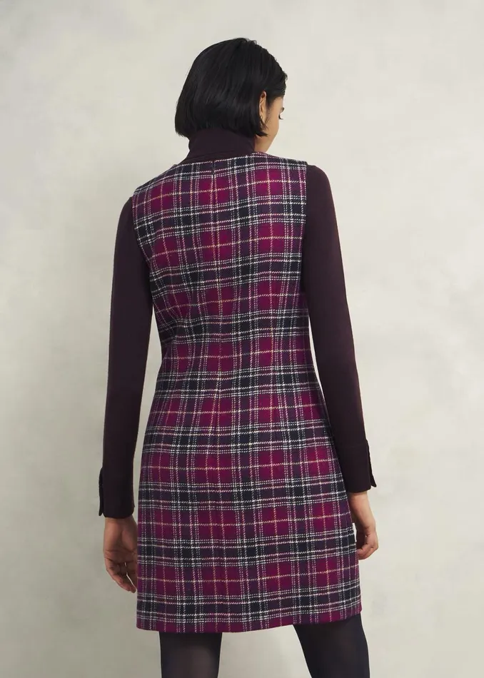 Women Dresses and Jumpsuits Hobbs Margot Wool Dress Pink Multi