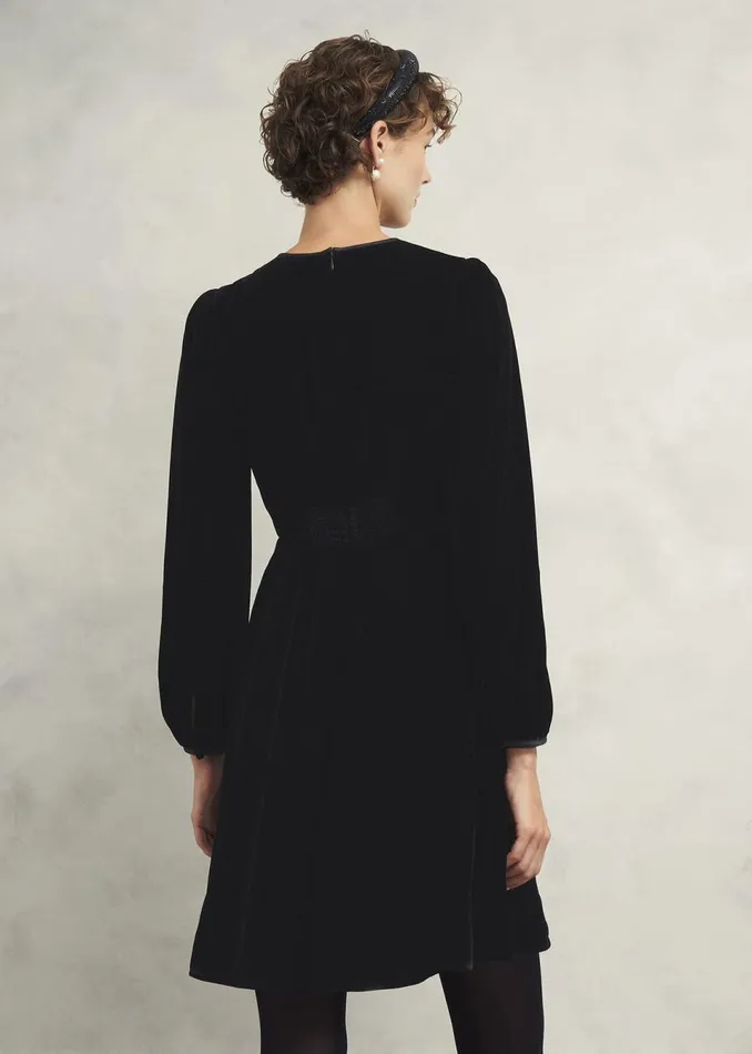 Women Dresses and Jumpsuits Hobbs Osterly Velvet Dress Black
