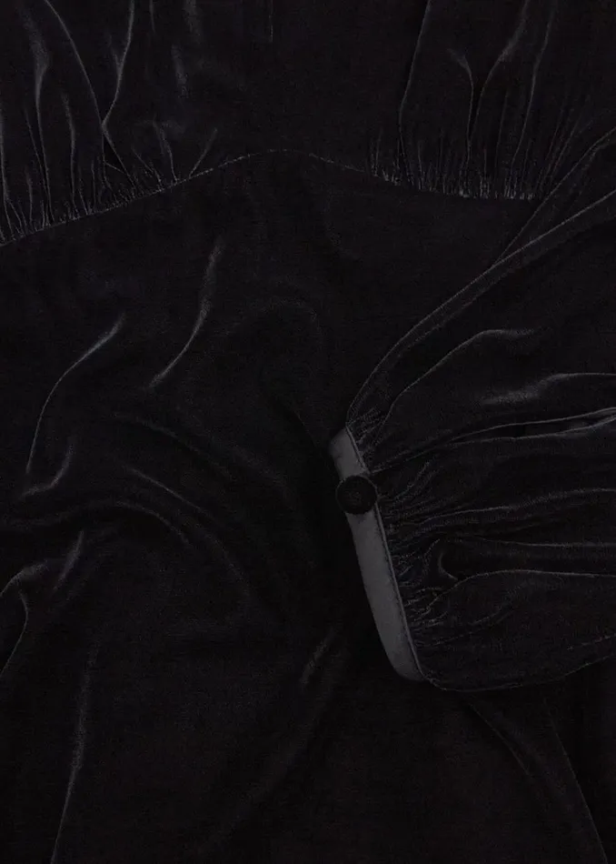 Women Dresses and Jumpsuits Hobbs Osterly Velvet Dress Black