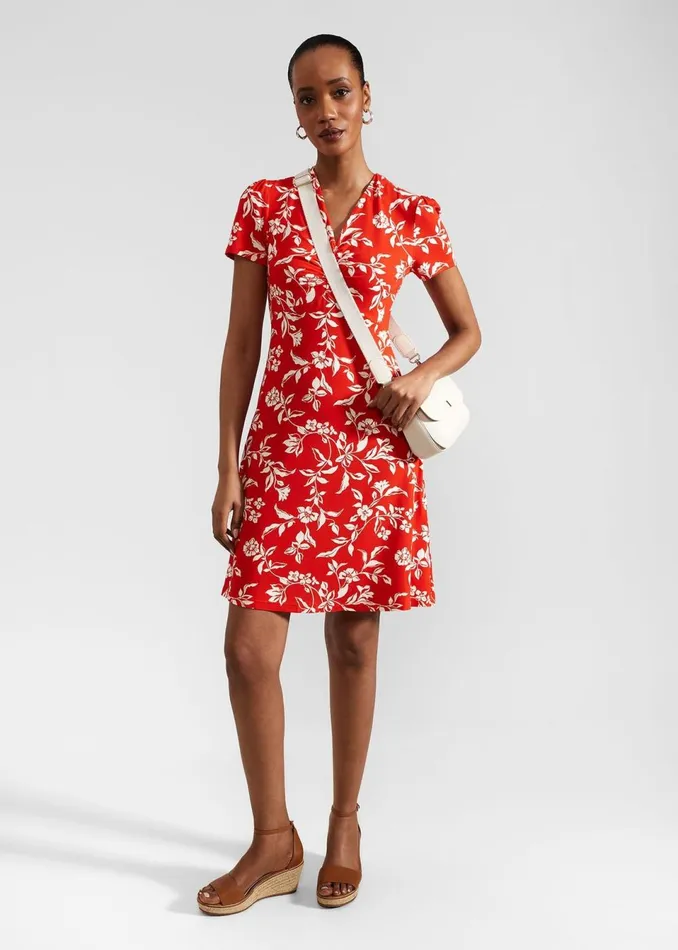 Women Dresses and Jumpsuits Hobbs Petite Lydia Dress Red Buttercream