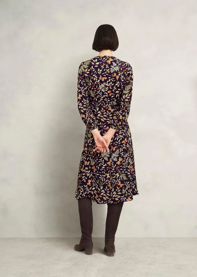 Women Dresses and Jumpsuits Hobbs Petite Zainah Dress Navy Multi