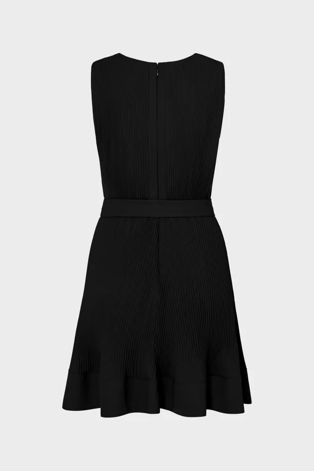 Women Dresses Milly Carreen Pleated Mini Dress Black Women Dresses Milly Carreen Pleated Mini Dress Black