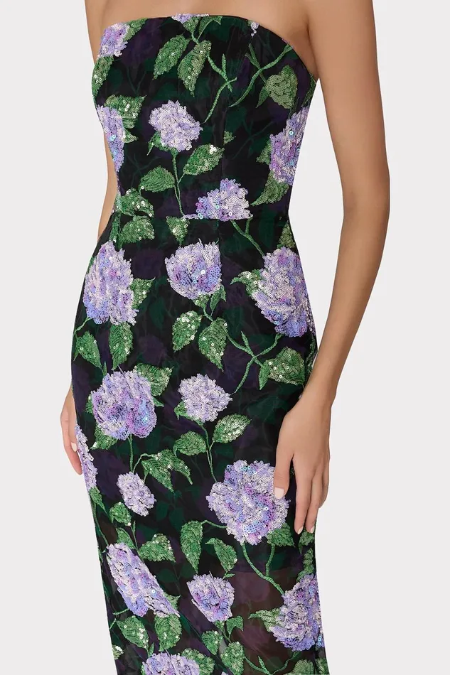 Women Dresses Milly Kait Printed Sequins Dress Lilac Multi