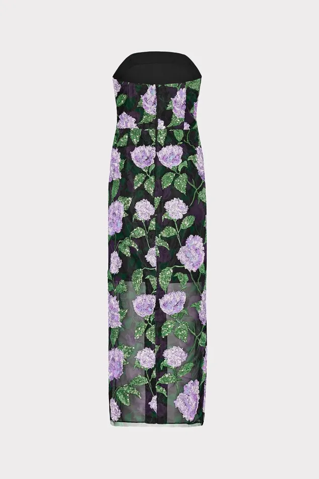 Women Dresses Milly Kait Printed Sequins Dress Lilac Multi
