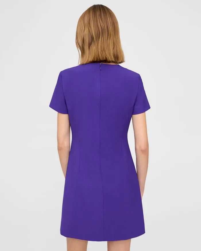 Women Dresses Theory Sheath Dress In Good Wool Blue Iris