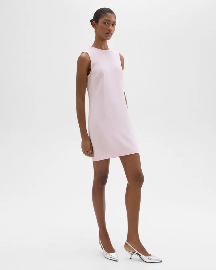 Women Dresses Theory Shift Dress In Admiral Crepe Bloom