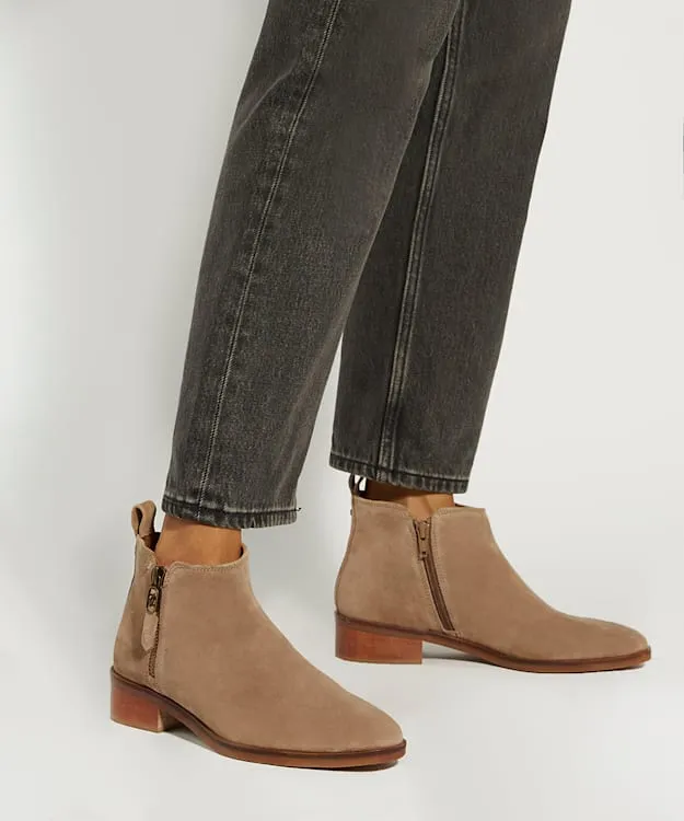 Women Dune London Ankle Boots Suede Ankle Boots Neutral