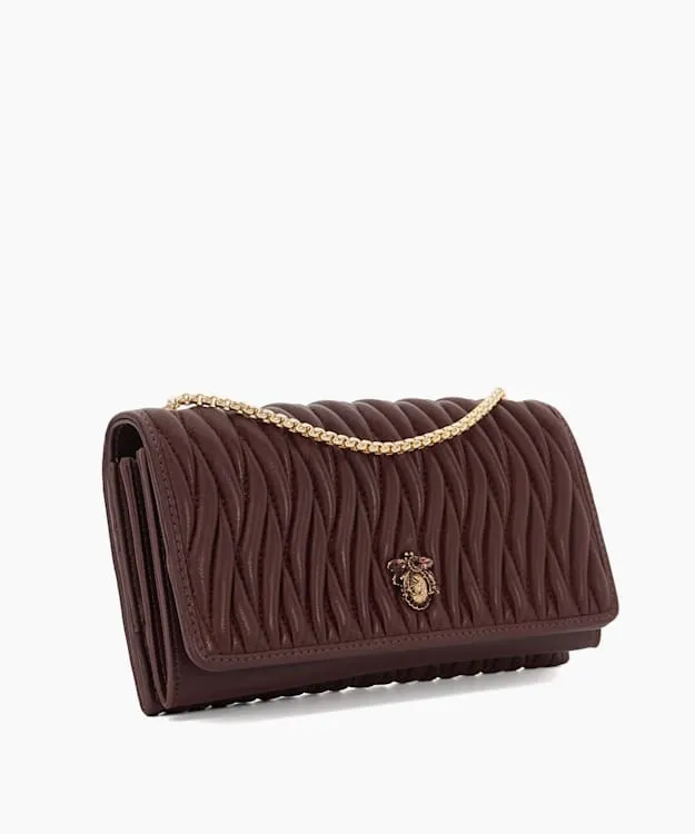 Women Dune London Crossbody Bags Quilted Leather Cross Body Bag Red