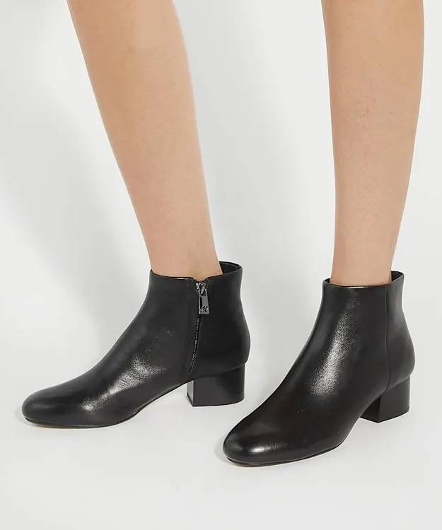 Women Dune London Heeled Boots Low Heel Ankle Boots Black