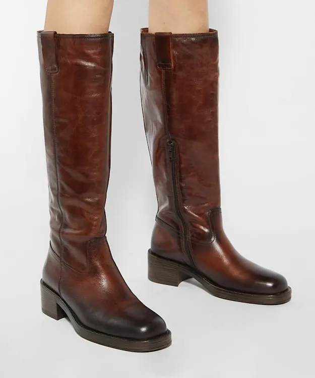 Women Dune London Knee High Boots Knee High Boots Brown