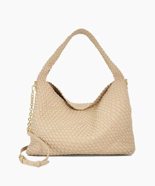 Women Dune London Tote Bags Woven Shoulder Bag Neutral