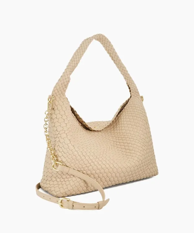 Women Dune London Tote Bags Woven Shoulder Bag Neutral