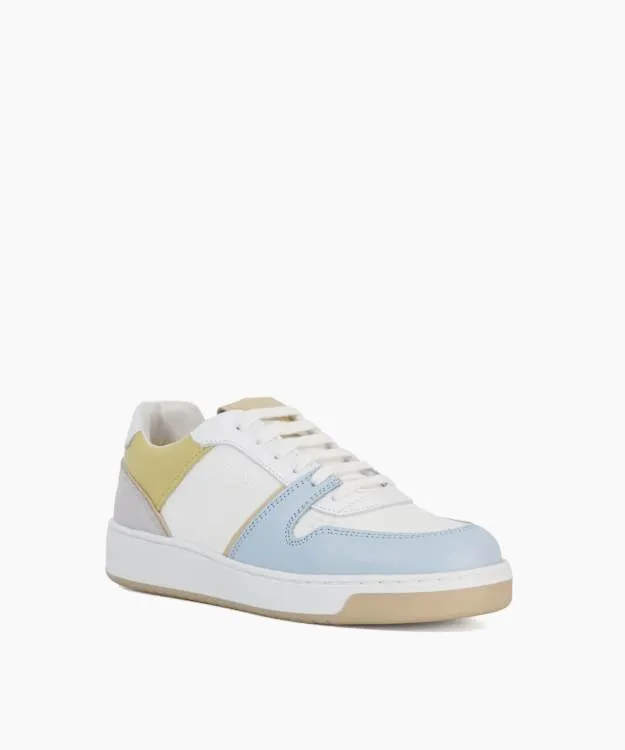 Women Dune London Trainers Suede Recycled LaceUp Trainers Pink Suede