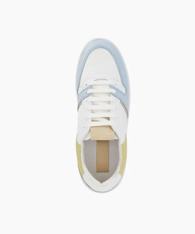 Women Dune London Trainers Suede Recycled LaceUp Trainers Pink Suede