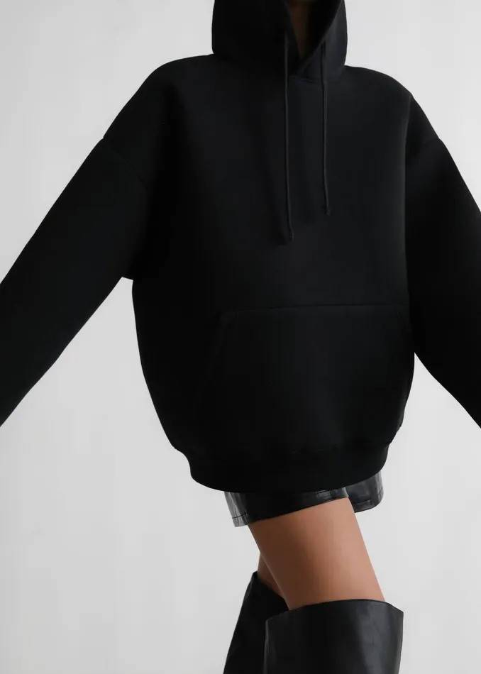 Women Easton Oversized Hoodie 8211 Black The Frankie Shop Tops