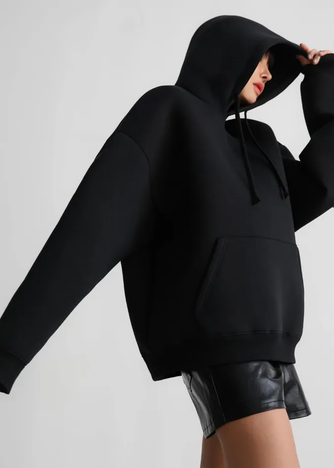 Women Easton Oversized Hoodie 8211 Black The Frankie Shop Tops