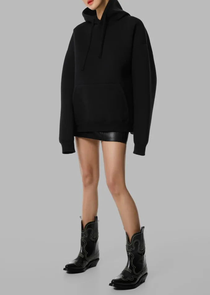 Women Easton Oversized Hoodie 8211 Black The Frankie Shop Tops