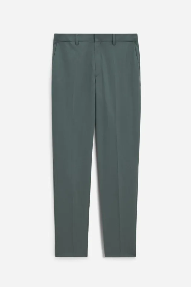 Women Emma Cropped Cool Wool Trousers Green Grey Filippa K Trousers