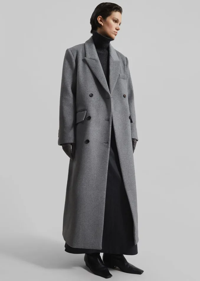 Women Eslov Coat 8211 Grey The Frankie Shop Outerwear