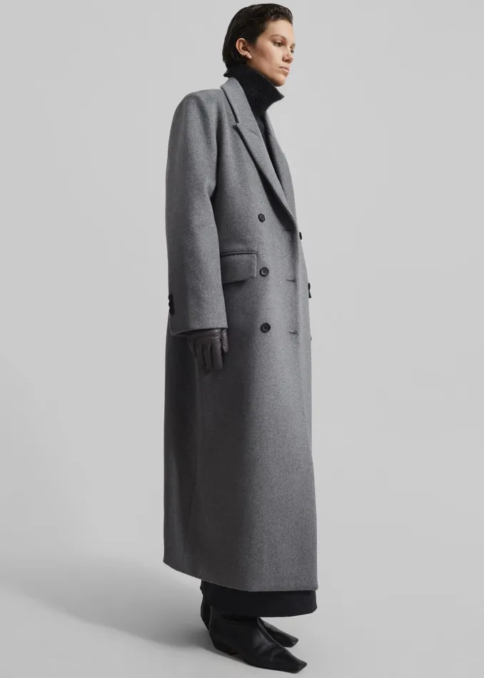 Women Eslov Coat 8211 Grey The Frankie Shop Outerwear