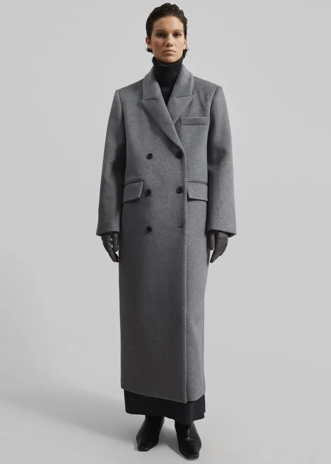 Women Eslov Coat 8211 Grey The Frankie Shop Outerwear